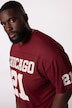 T-shirt en mesh STHUGE, coupe oversize à manches courtes, imprimé football américain - jusqu'au 8 XL