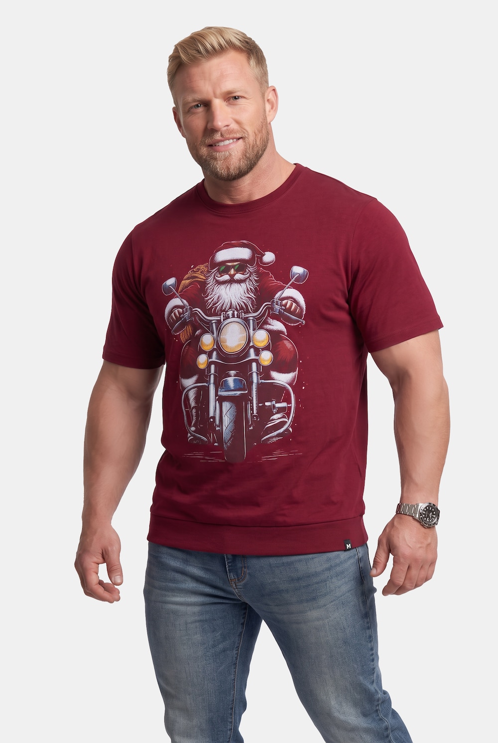 T-Shirt, Halbarm, Bauchfit, Rundhals, bis 8 XL