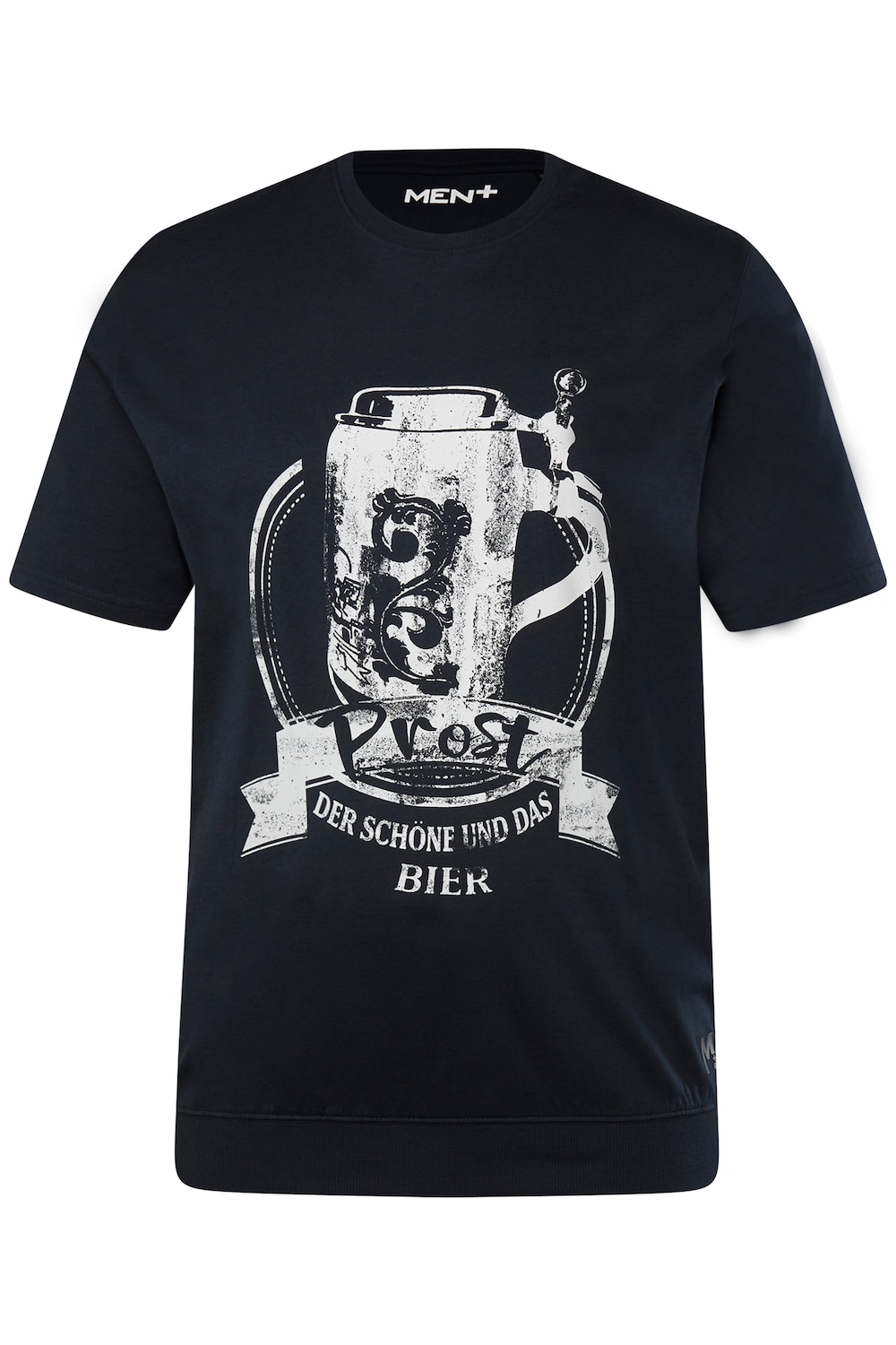 Stora storlekar T-shirt, Her, blå, storlek: XXL, Bomull, Men Plus