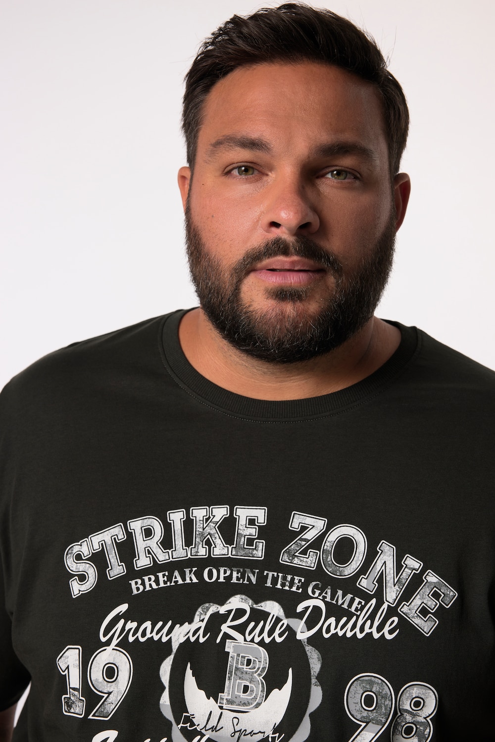 Stora storlekar T-shirt, Her, grön, storlek: XXL, Bomull, Men Plus
