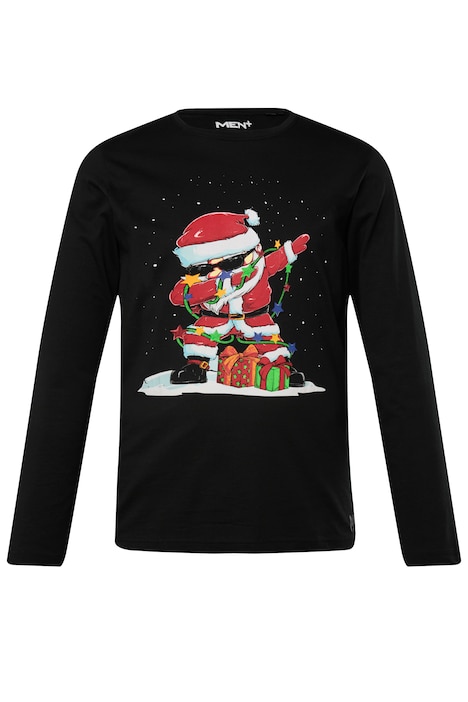 Tričko, dlouhé rukávy, velký potisk, kulatý výstřih, do 8XL