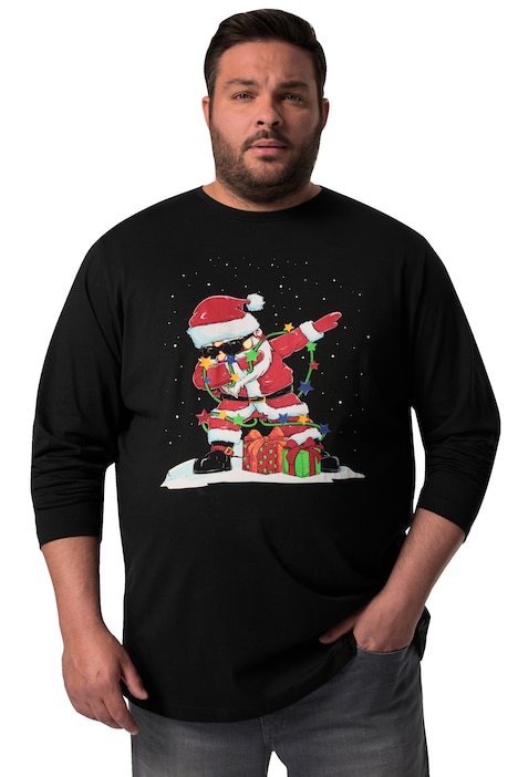 Tričko, dlouhé rukávy, velký potisk, kulatý výstřih, do 8XL