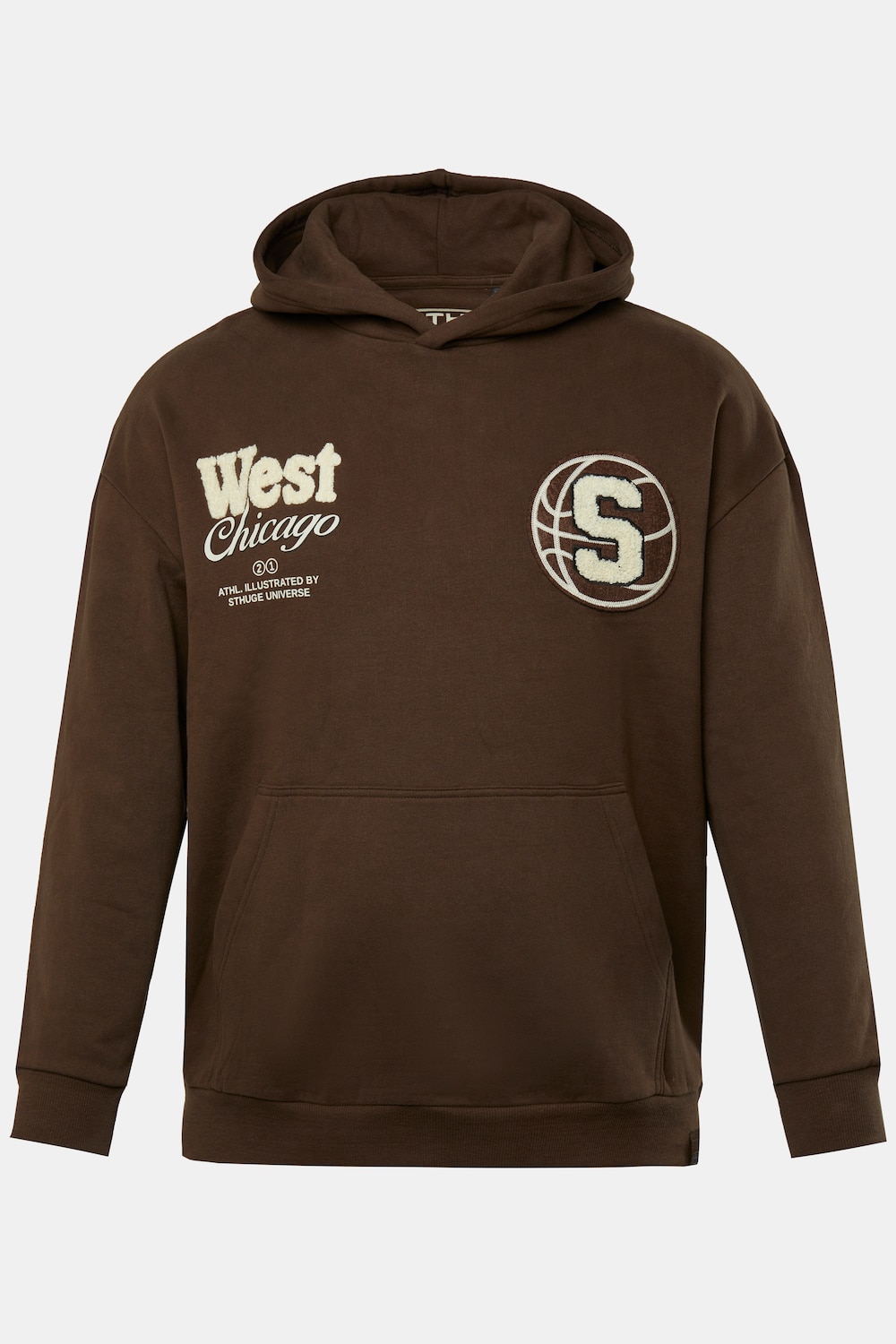 STHUGE Hoodie, oversized, Kapuze, bis 8 XL