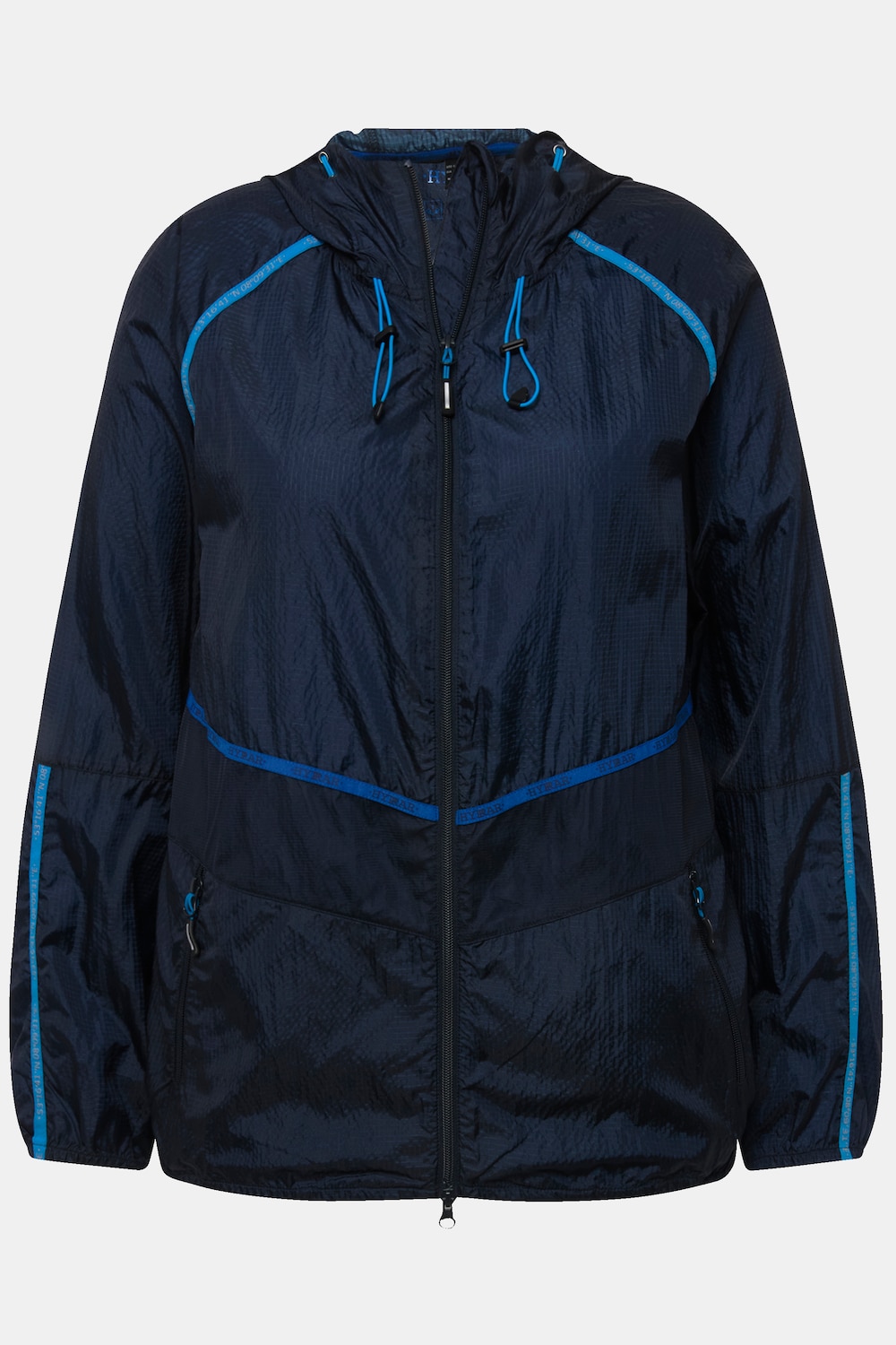 Stora storlekar Funktionsjacka, Dam, blå, storlek: 42/44, Polyester, Ulla Popken