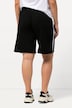 Jersey short, wijde pijp, elastische tailleband, strikbandje
