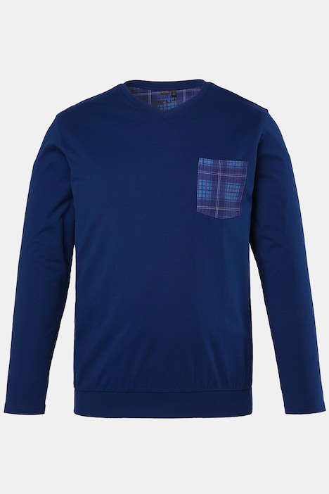 Schlafanzug, Zweiteiler, Bauchfit, Langarm, bis 8 XL