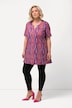 Swirl Print Swing Knit Short Sleeve Tunic