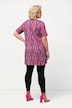 Swirl Print Swing Knit Short Sleeve Tunic
