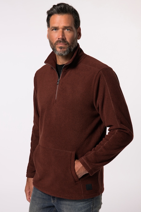 JP 1880 Fleece-Troyer, Zippkragen, bis 8 XL