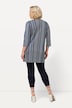 Longshirt, motiefstrepen, tuniekhals, 3/4-mouwen