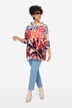 Maglia con fantasia floreale, cappuccio e maniche lunghe