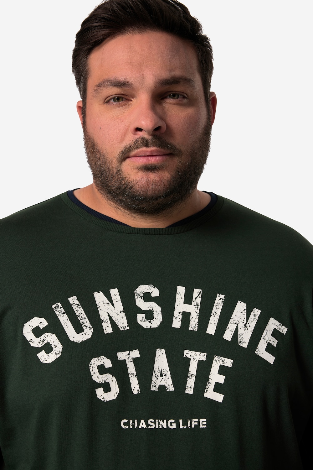 Stora storlekar T-shirt, Her, grön, storlek: 7XL, Bomull, Men Plus