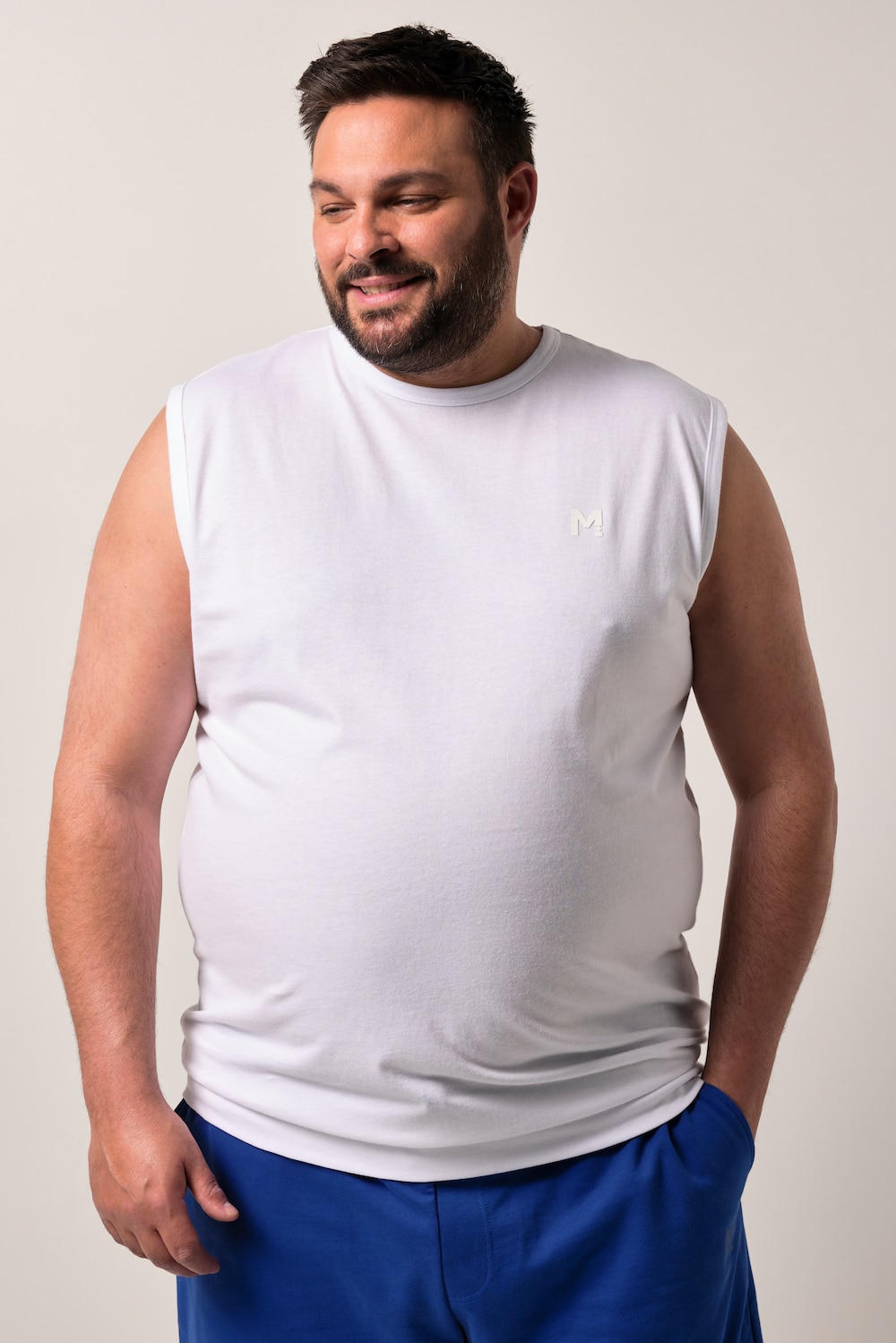 Men+ Unterhemd Bauchfit, breite Träger, bis 8 XL