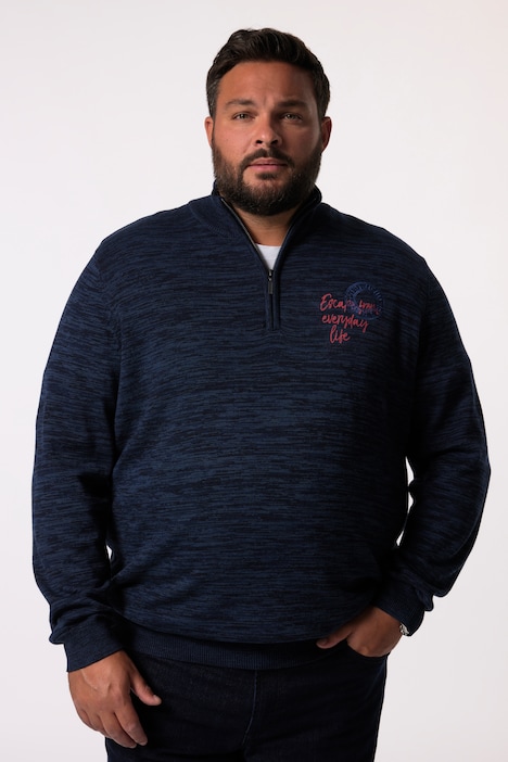 Men+ Pullover, Stehkragen, bis 8 XL