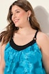 Tankini, softcups, rund hals, justerbare stropper