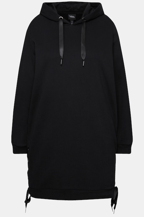 Longline black hoodie online