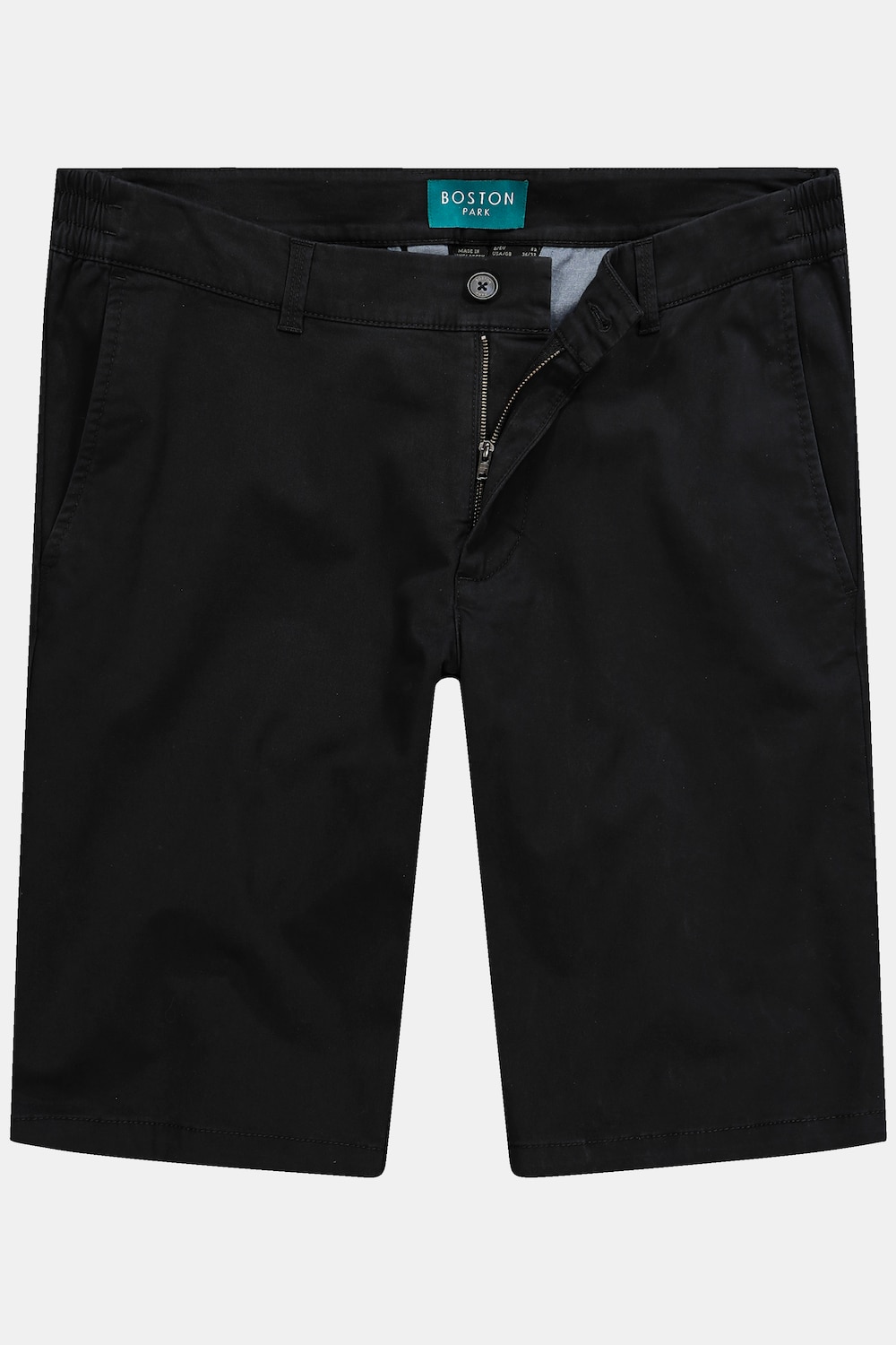 Stora storlekar Boston Park Chinosshorts, Her, svart, storlek: 58, Bomull, Boston Park