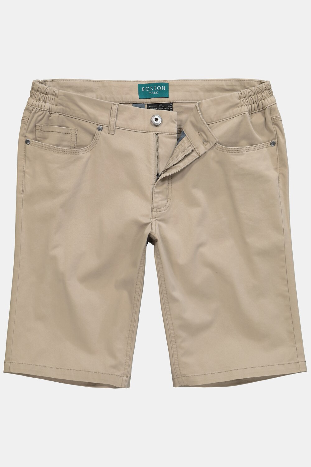 Stora storlekar Shorts, Her, beige, storlek: 64, Bomull, Boston Park