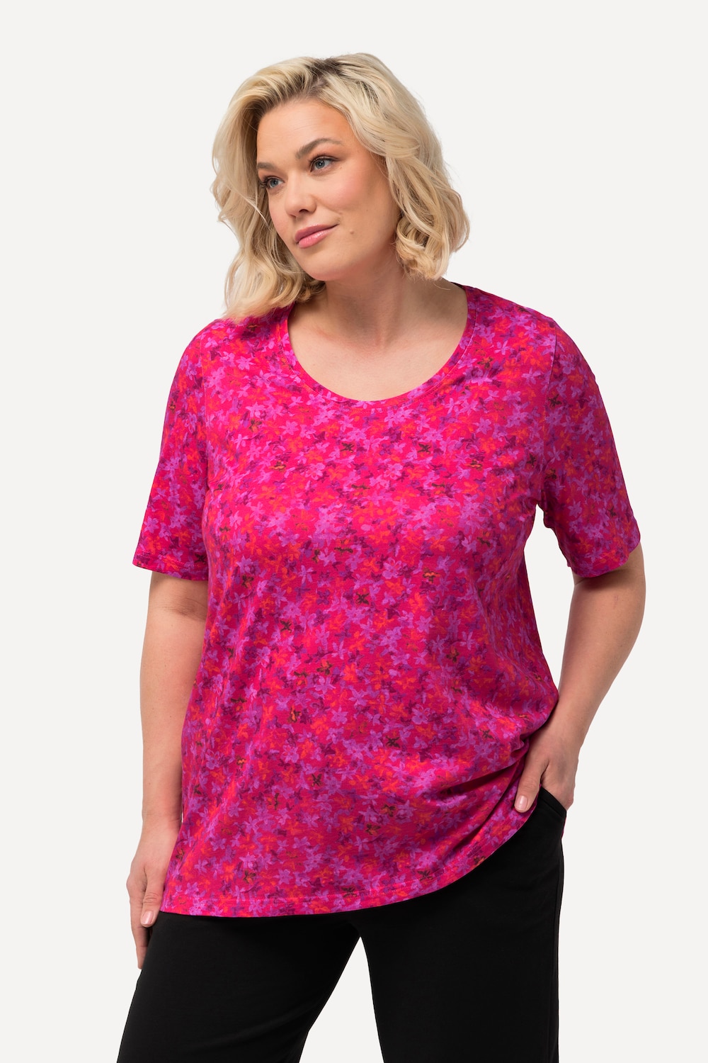 Thumbnail - Große Größen Shirt, Damen, rosa, Größe: 58/60, Baumwolle, Ulla Popken
