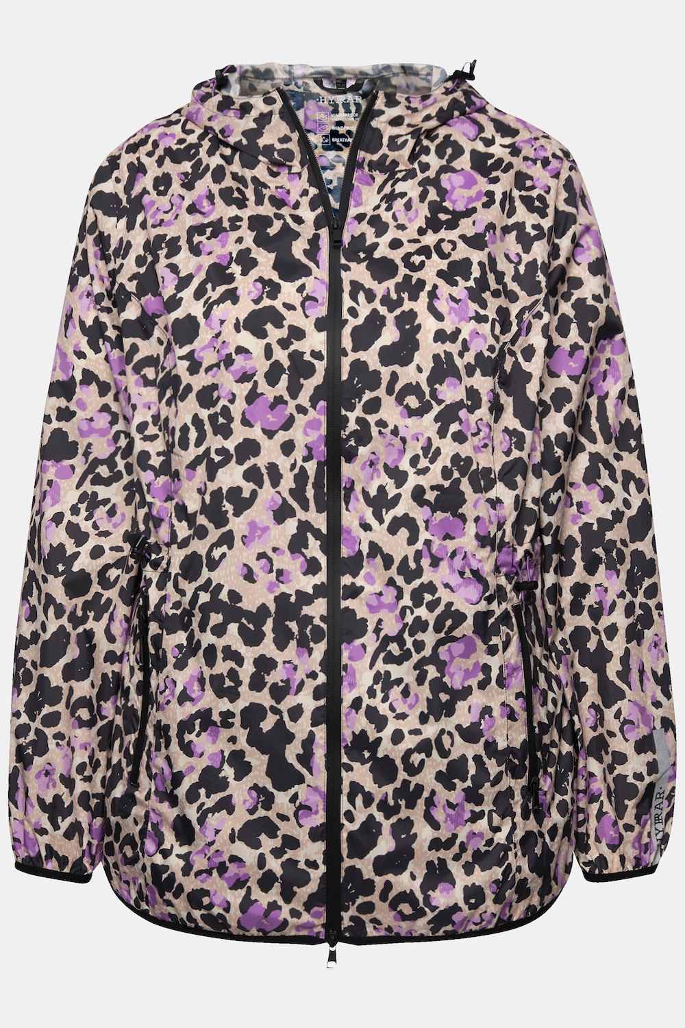 Stora storlekar Regnjacka, Dam, svart, storlek: 50/52, Polyester, Ulla Popken