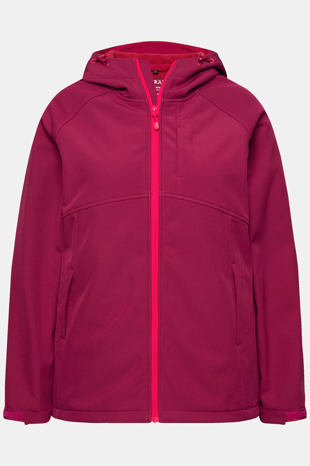 Stora storlekar Softshelljacka, Dam, röd, storlek: 50/52, Polyester, Ulla Popken