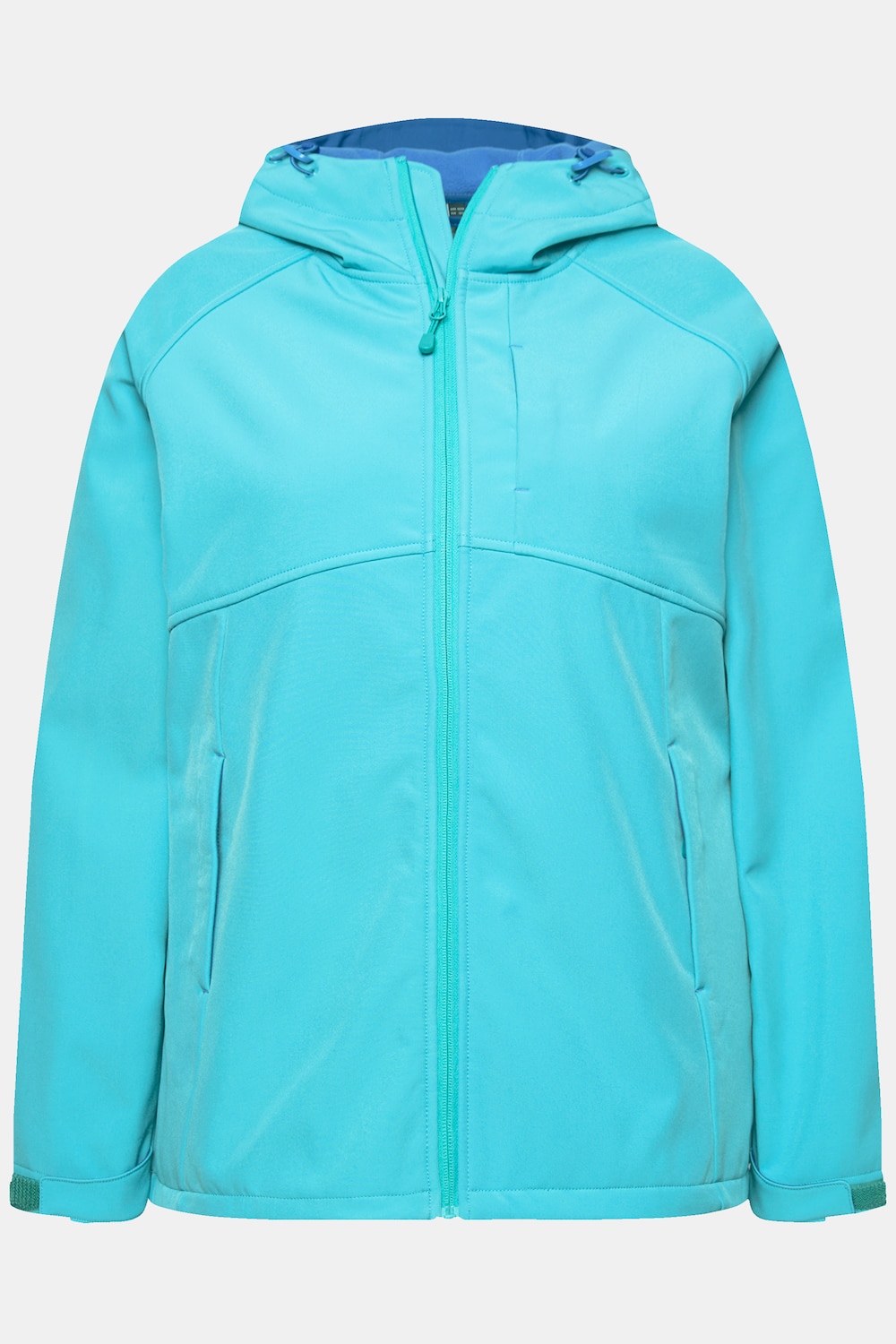 Stora storlekar Softshelljacka, Dam, turkos, storlek: 42/44, Polyester, Ulla Popken