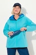 Softshell-jakke, hette, glidelåslommer, borrelås