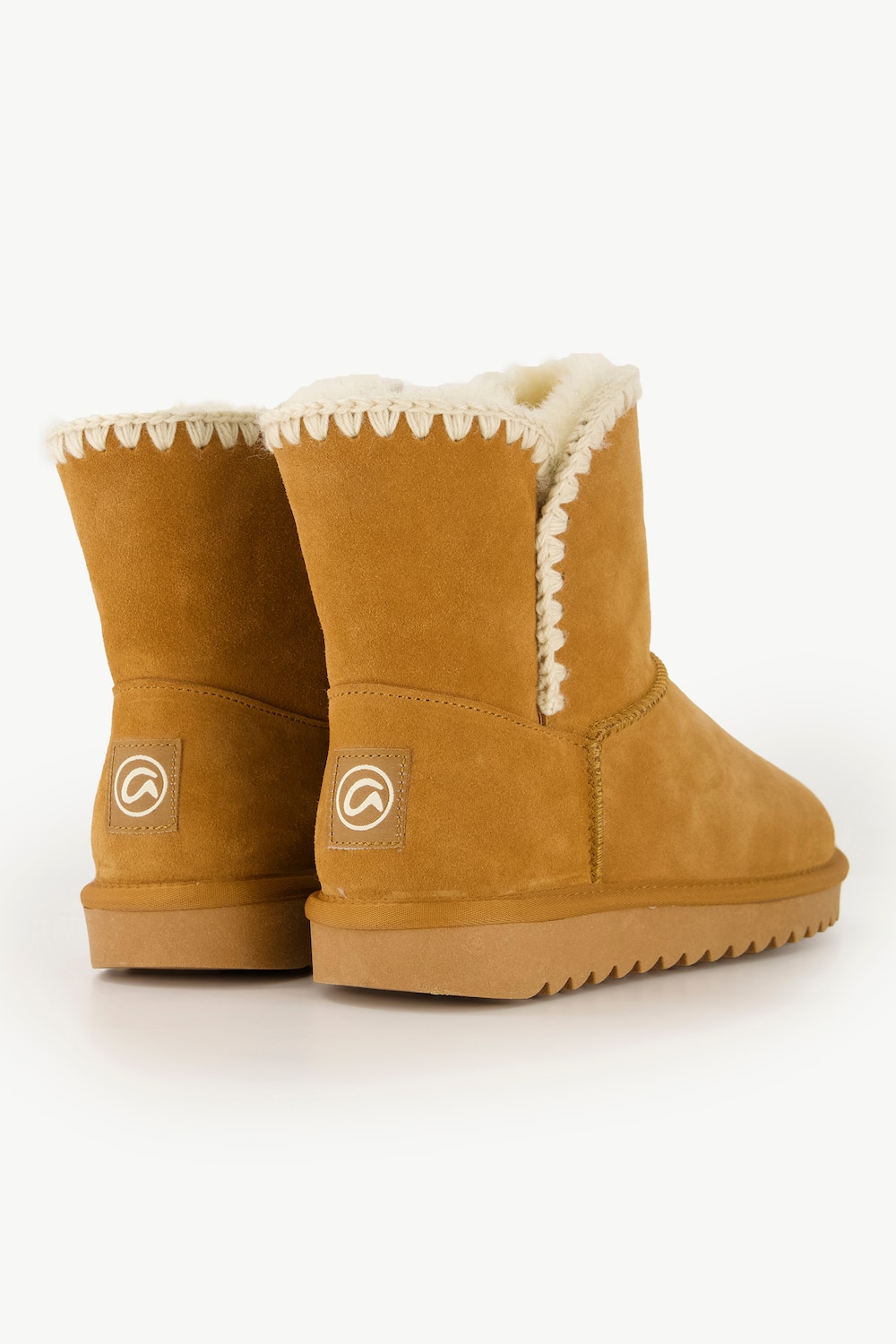 Stora storlekar Fårskinnsboots ara i mocka, Dam, beige, storlek: 40, Läder/Ull, Ulla Popken