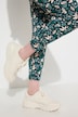 Legging en coton bio, motif feuilles et boutons fantaisie
