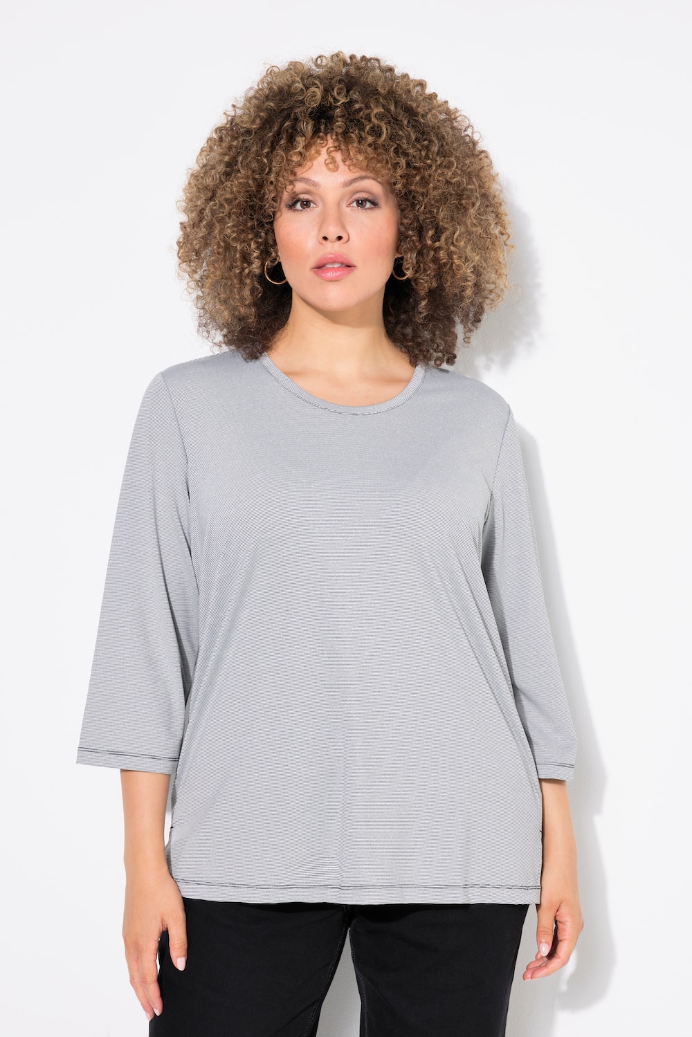 Große Größen T-Shirt, Damen, grau, Größe: 42/44, Polyester, Ulla Popken