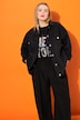 Jeansjacke, oversized, Hemdkragen, Langarm
