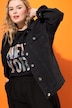 Jeansjacke, oversized, Hemdkragen, Langarm