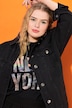 Jeansjacke, oversized, Hemdkragen, Langarm