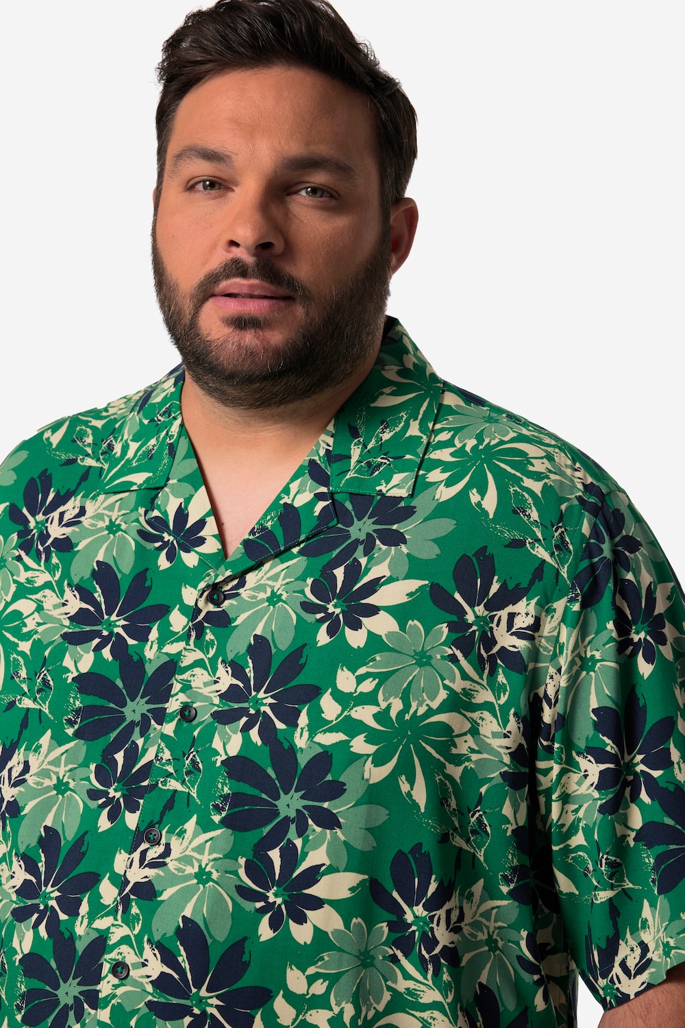 Stora storlekar Skjorta, Her, grön, storlek: 4XL, Viskos, Men Plus