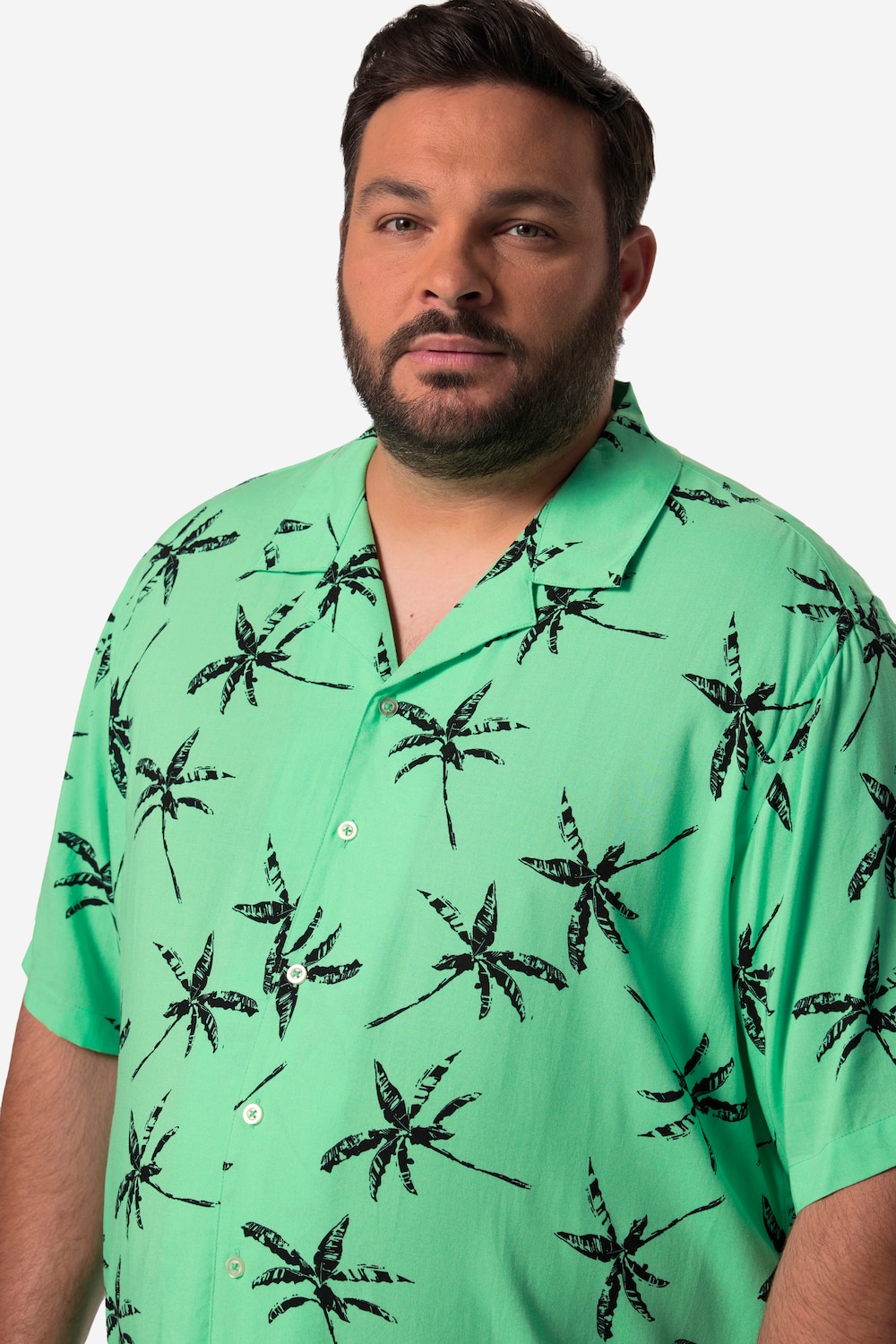 Stora storlekar Skjorta, Her, turkos, storlek: 3XL, Viskos, Men Plus