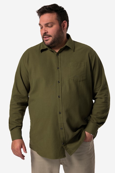 Men+ Flanellhemd, Langarm, Kentkragen, Comfort Fit, bis 8 XL