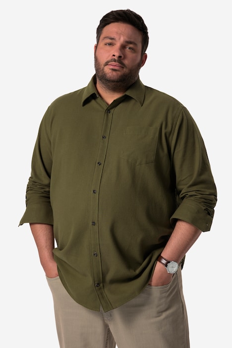 Men+ Flanellhemd, Langarm, Kentkragen, Comfort Fit, bis 8 XL