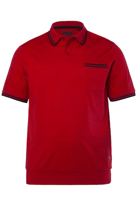 Polokošile, břišní střih, krátké rukávy, polo límeček, do 8XL