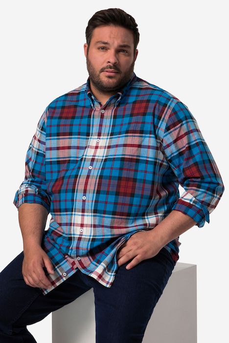 Men+ Karohemd, Langarm, Buttondown-Kragen, Comfort Fit, bis 8 XL