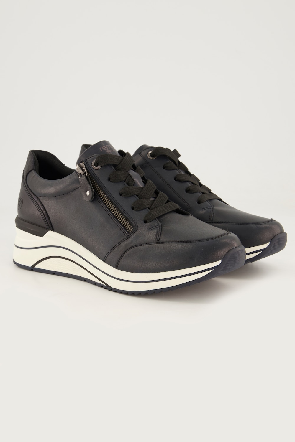 Leren sneakers, Remonte, rits, wijdte H