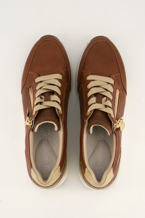 Leren sneakers, Remonte, rits, wijdte H