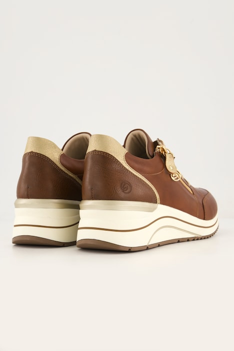 Leren sneakers, Remonte, rits, wijdte H