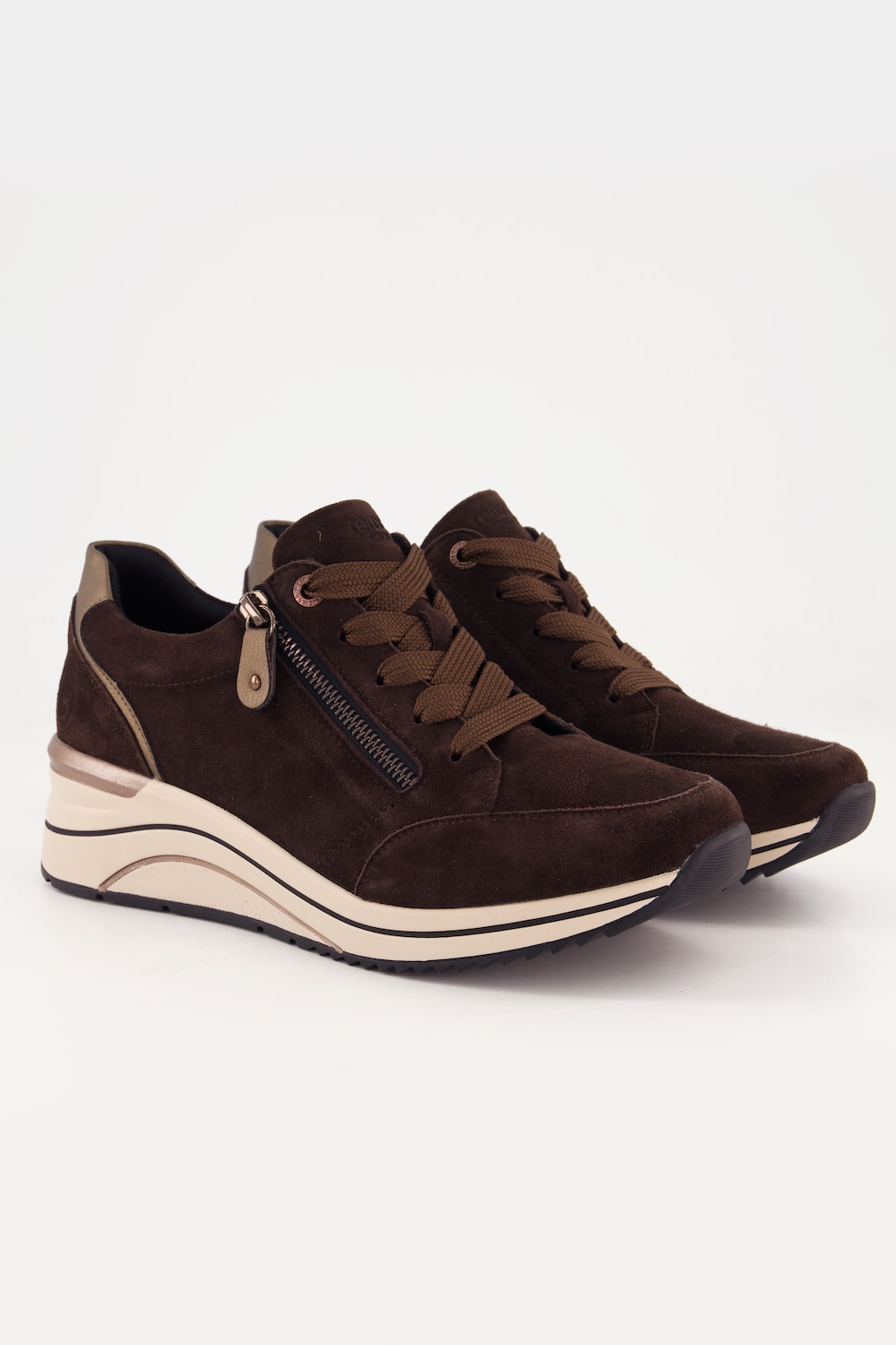 Leder-Sneaker, Remonte, Zipper, Weite H