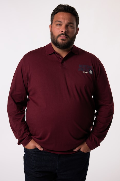 Men+ Poloshirt, Langarm, Bauchfit, bis 8 XL