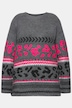Pullover, Musterstreifen, Stehkragen, Langarm