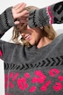 Pullover, Musterstreifen, Stehkragen, Langarm