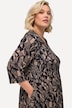 Longshirt, A-lijn, tuniekhals, 3/4-mouwen