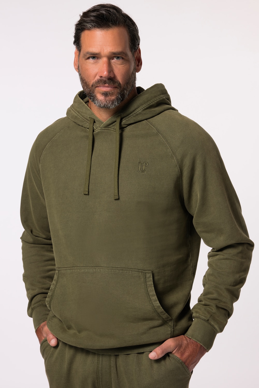 Große Größen Hoodie, Herren, braun, Größe: 5XL, Baumwolle, JP1880