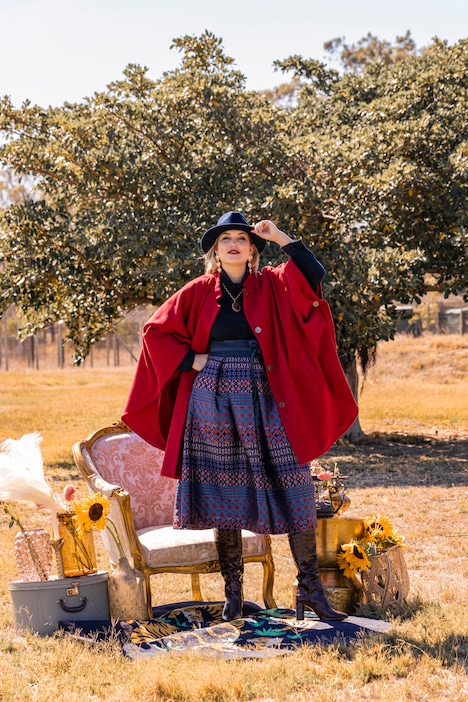 Mixed Stripe Country House Skirt