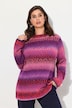 Gradient Striped Long Sleeve Sweater